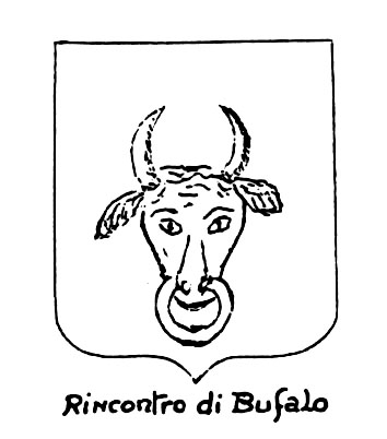 Bild des heraldischen Begriffs: Rincontro di bufalo